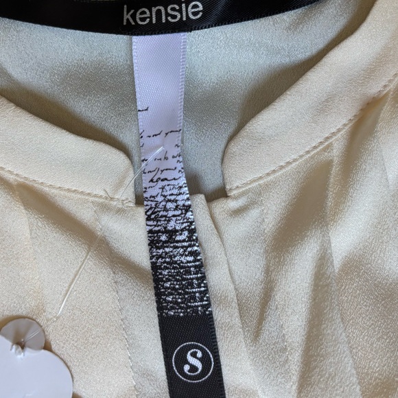 NWT ElegantCream and Tan Dress with Lace  Size S - Picture 15 of 15